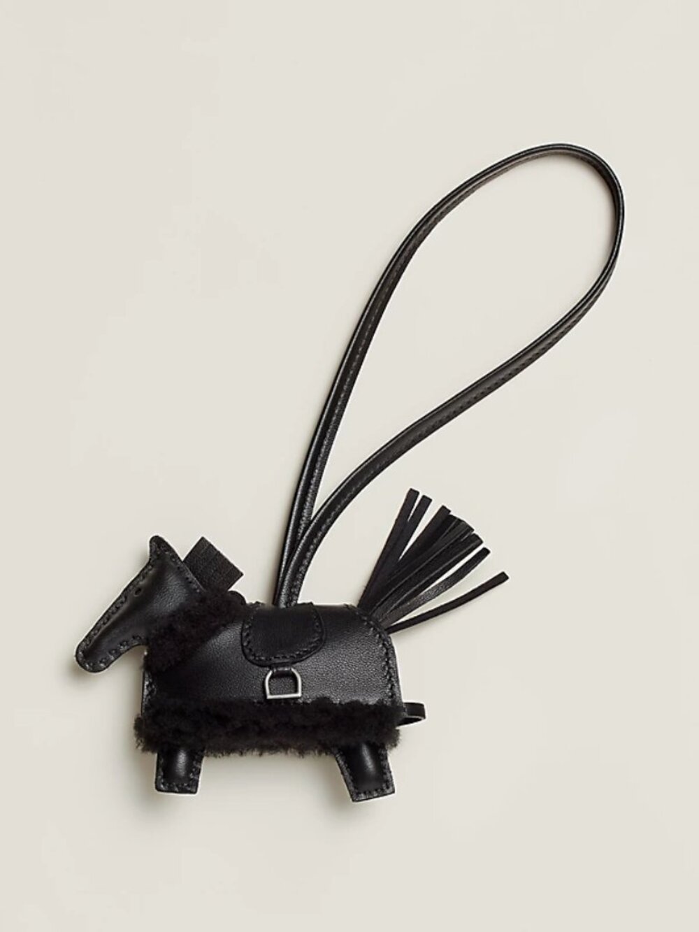 NEW IN BOX RARE Hermes Rodeo Robeo Plush PM charm